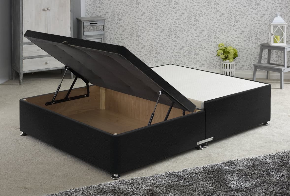 Apollo 6ft Black Jumbo Ottoman Base | Buy Online | Beds.ie