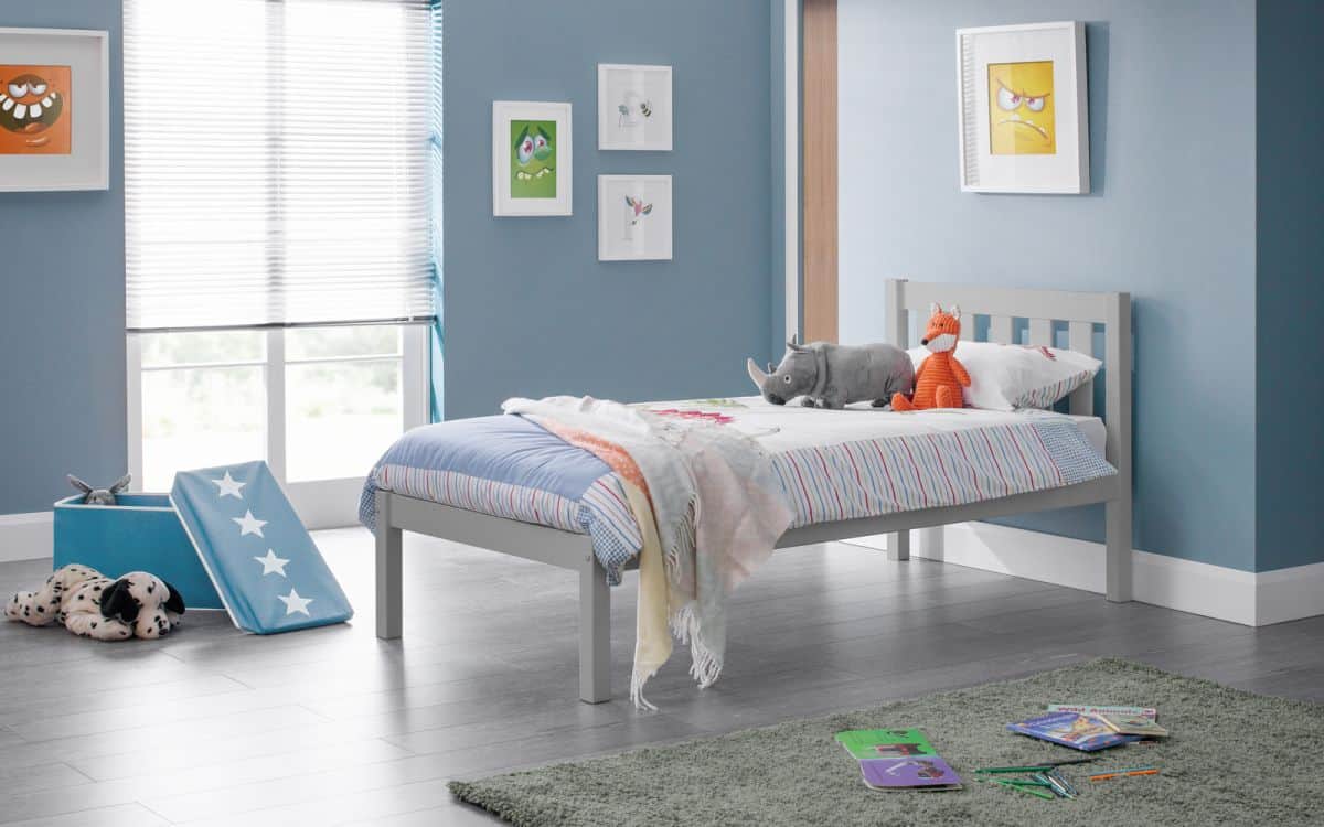 4ft6 Deluna Bedframe - Dove Grey | Buy Online | Beds.ie