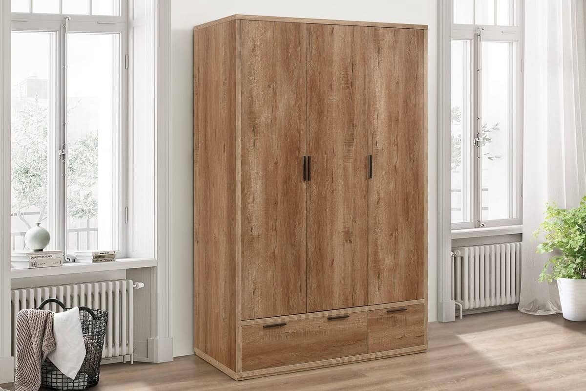 Stockwell 3 Door 2 Drawer Wardrobe | Buy Online | Beds.ie
