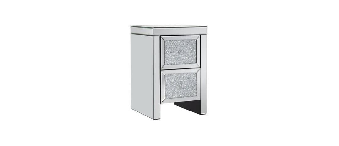 Vienna Mirrored 2 Drawer Bedside (Set of 2) - Image 2