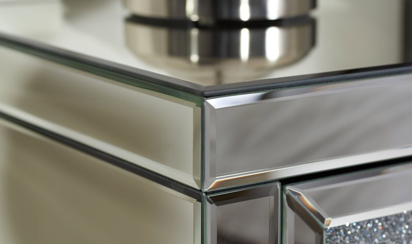 Vienna Mirrored 2 Drawer Bedside (Set of 2) - Image 4