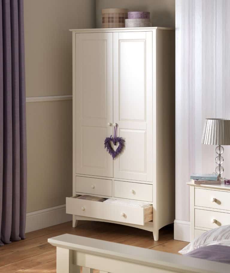 Vignette Combination Wardrobe - Stone White - Image 2