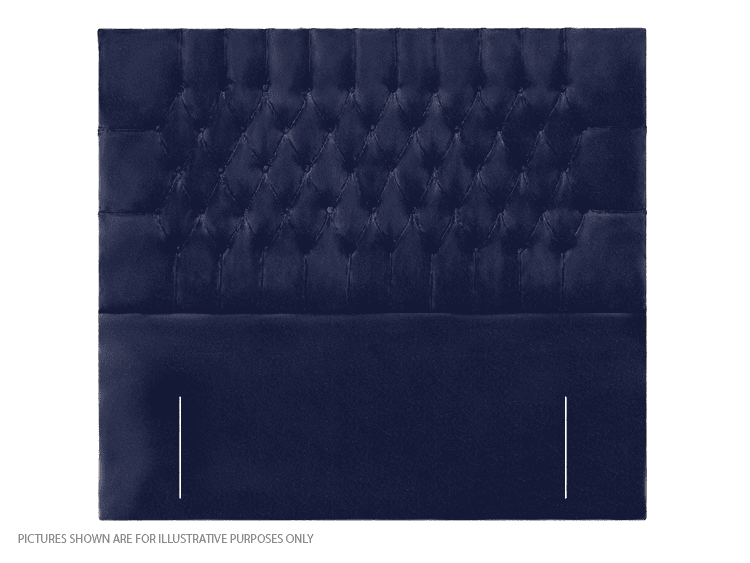Apollo 2ft6 New York Headboard - Velvet Navy Blue | Buy Online | Beds.ie