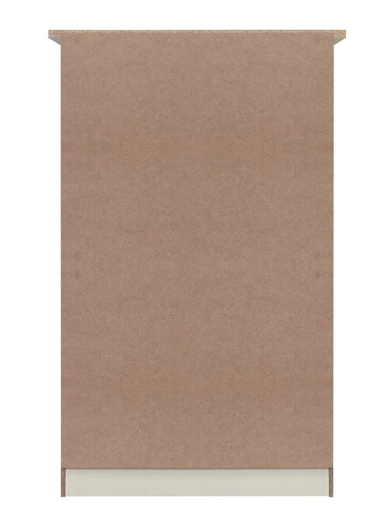 Highgate 3 Door Wardrobe - Cream & Oak - Image 6