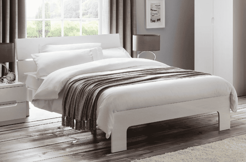 New York 4ft6 Bedframe - White | Buy Online | Beds.ie