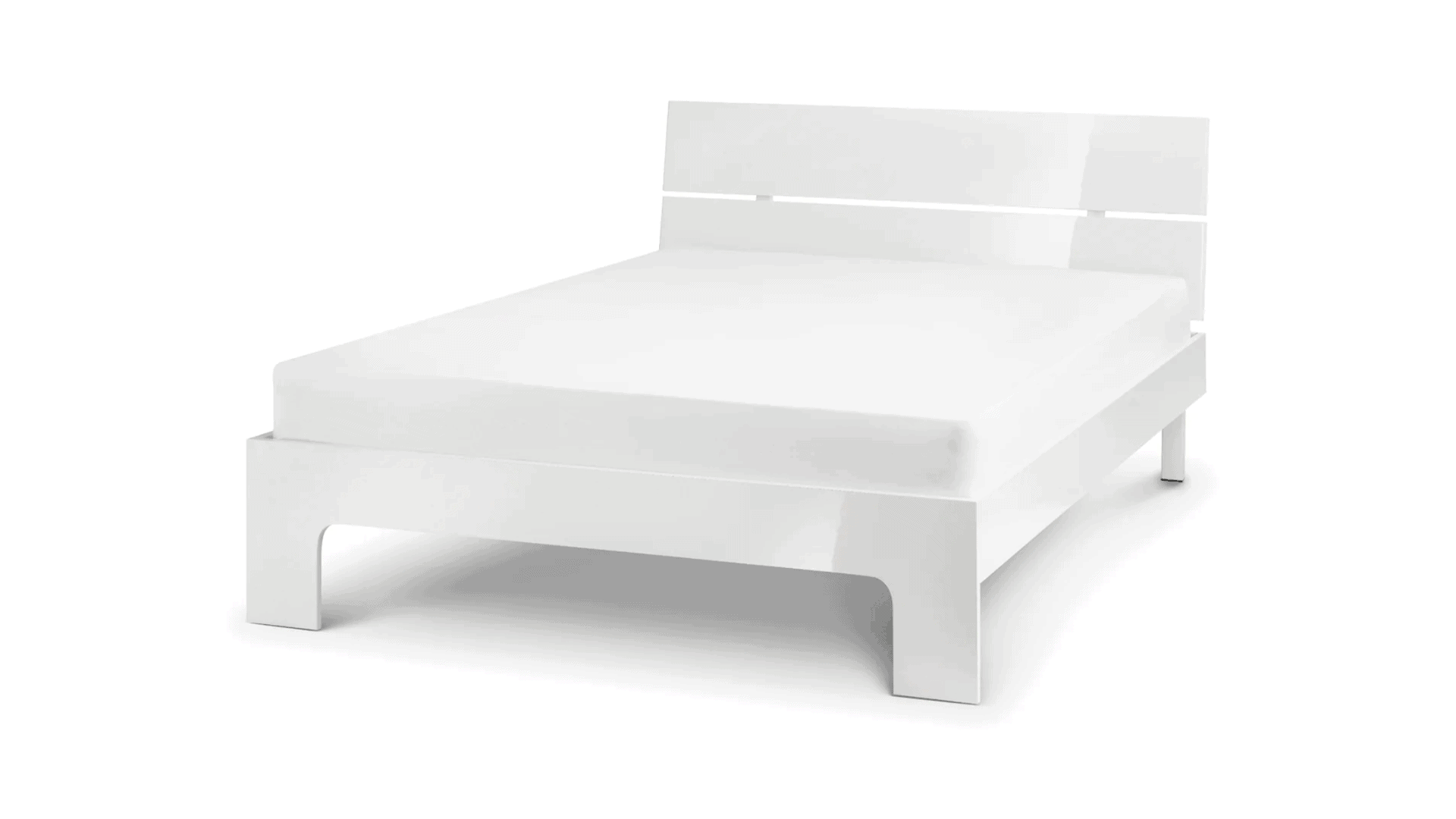New York 4ft6 Bedframe - White - Image 2