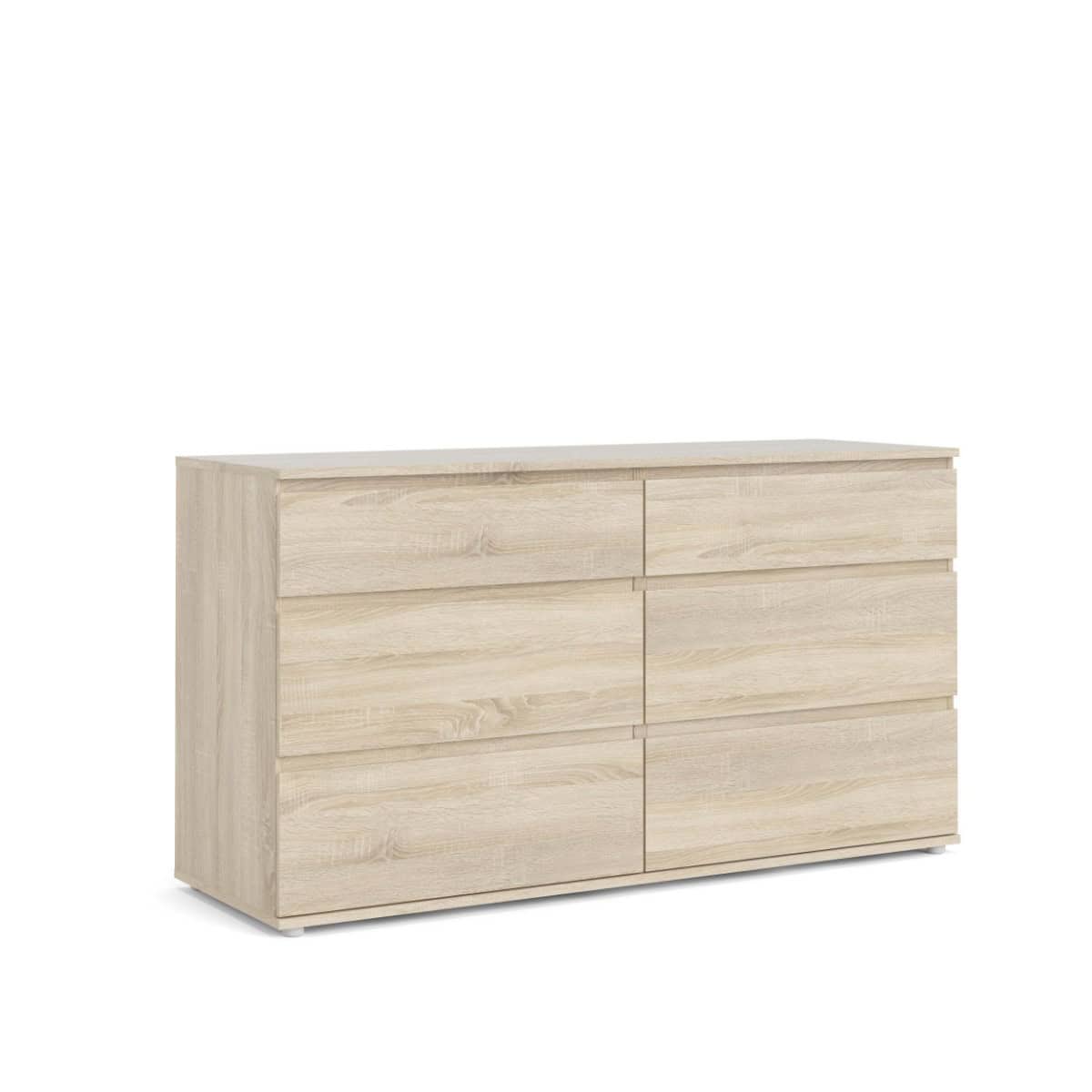 Nova 6 Drawer Chest - Oak | Buy Online | Beds.ie