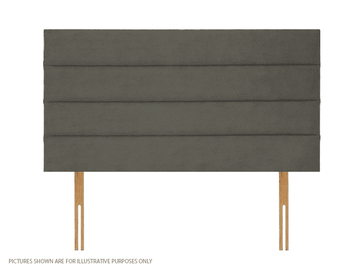 Apollo 3ft6 Dundee Headboard - Velvet Light Grey | Buy Online | Beds.ie