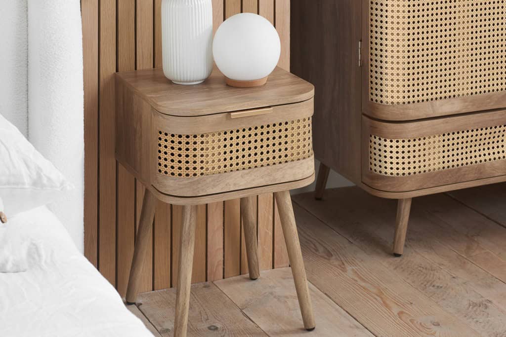 Noah 1 Drawer Bedside - Oak - Image 2
