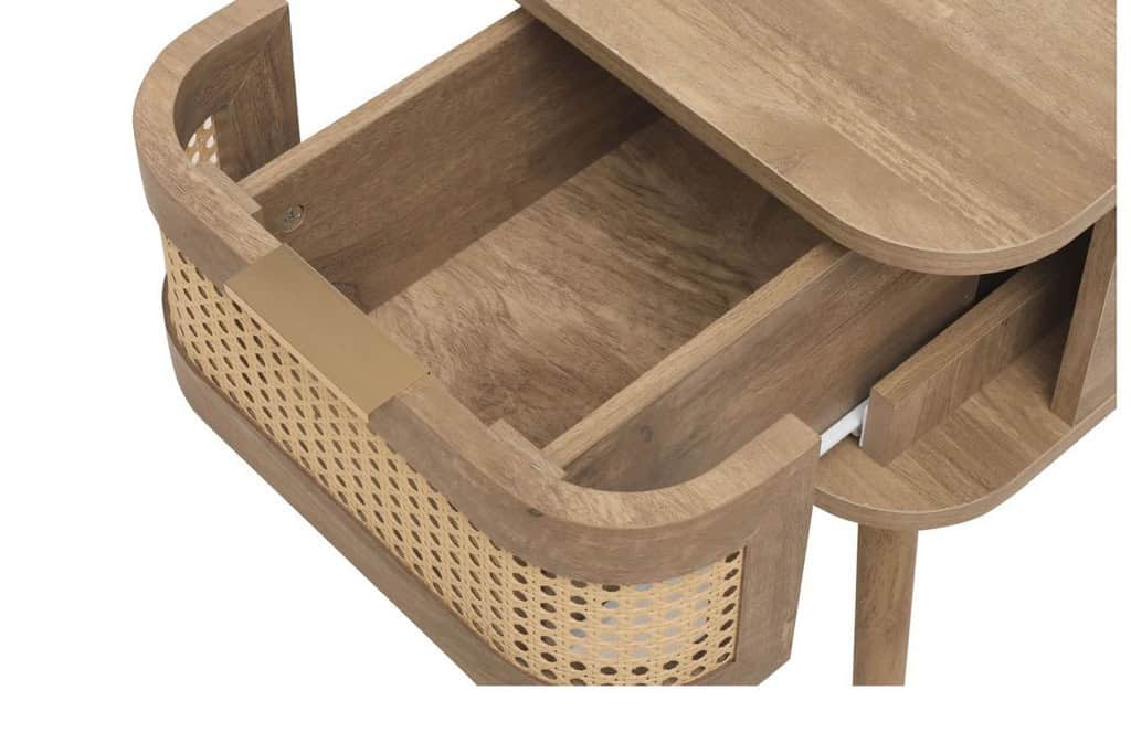 Noah 1 Drawer Bedside - Oak - Image 7