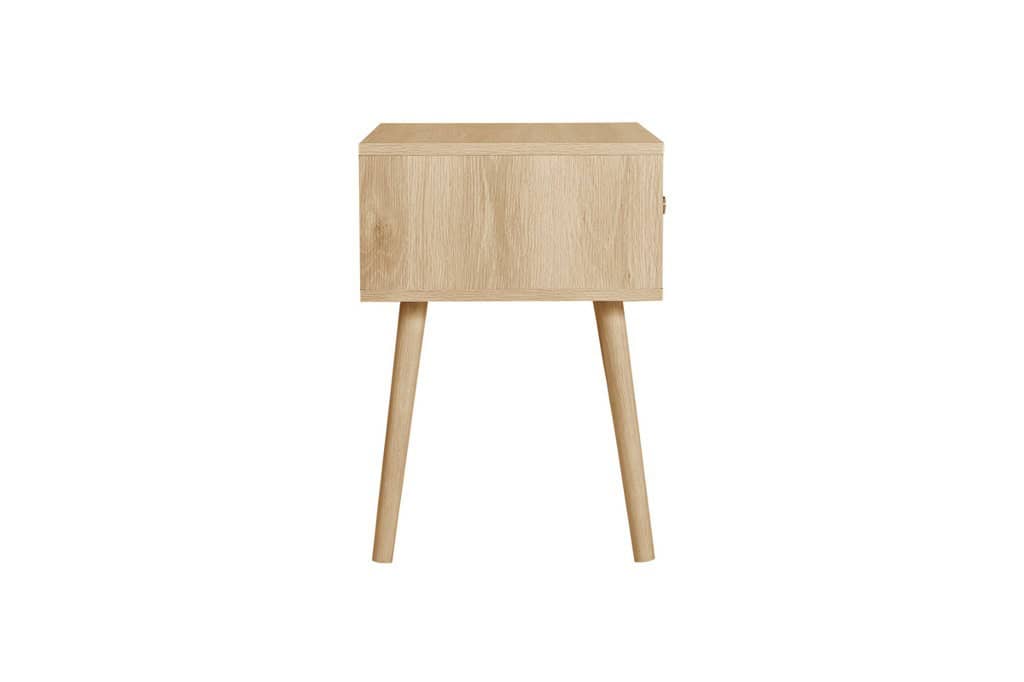 Herringford 1 Drawer Bedside - Oak - Image 4
