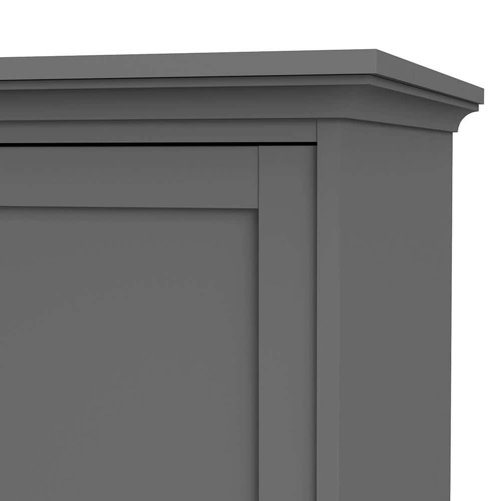Paris 4 Door + 2 Drawer Wardrobe - Grey - Image 3