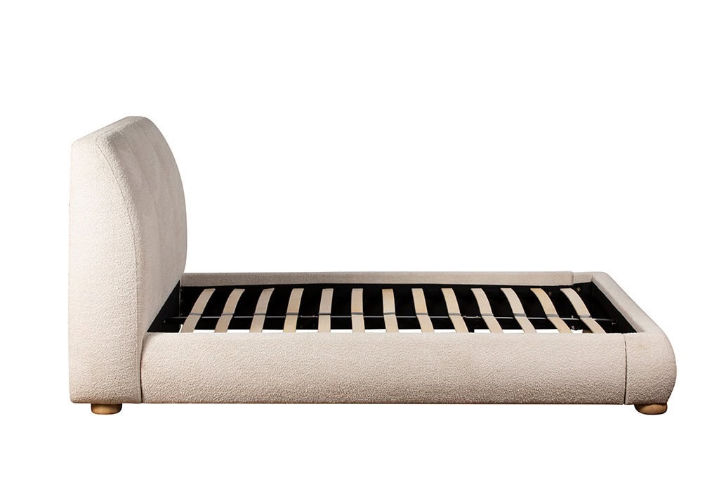 Baker Furniture Reed 6ft Bedframe - Cream Boucle - Image 3