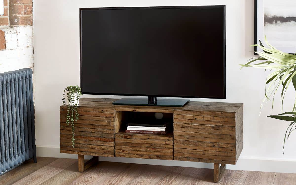 Wobage Media Unit - Reclaimed Pine | Buy Online | Beds.ie