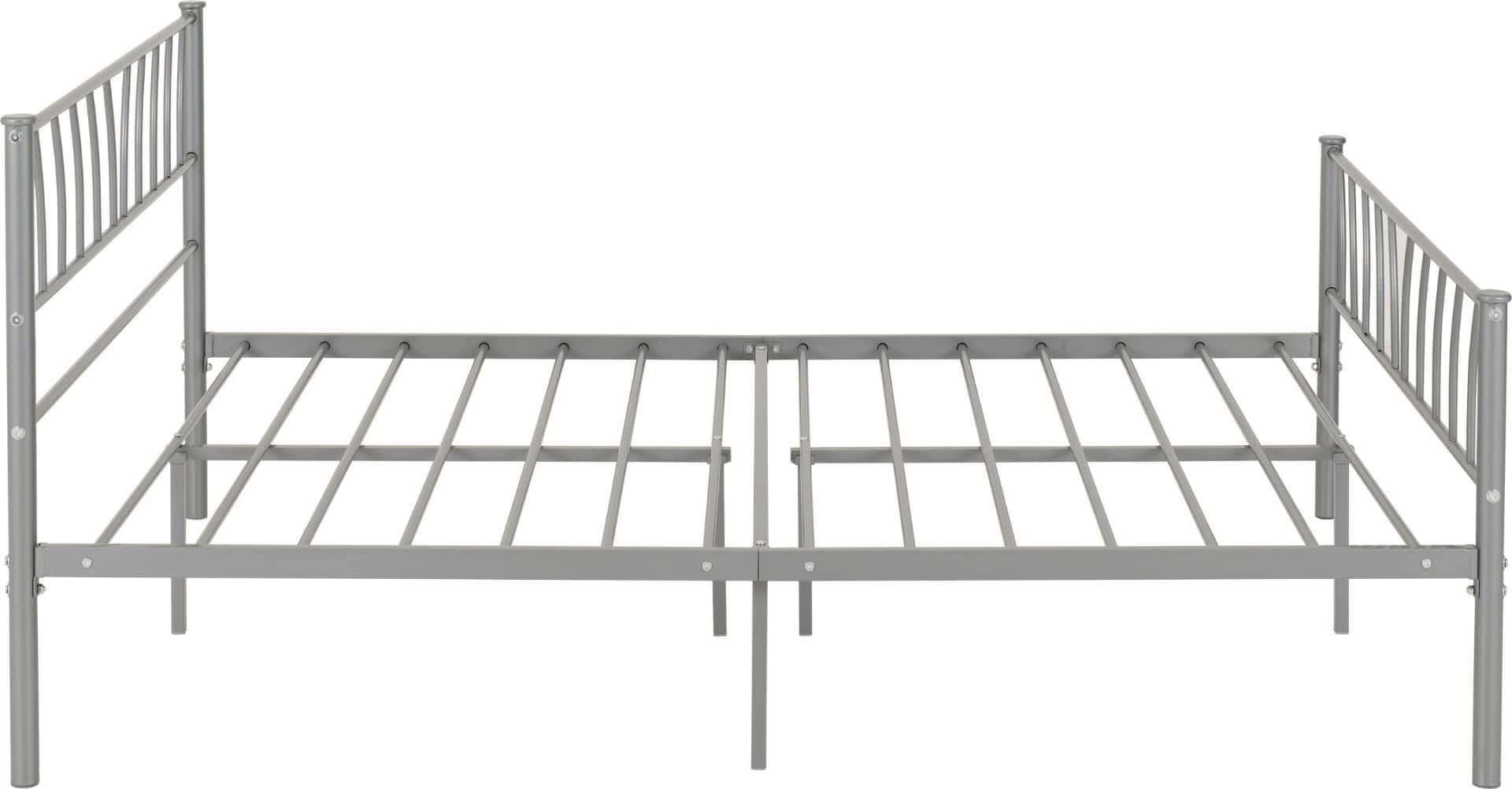 Harlow 4ft6 Bedframe - Silver - Image 5