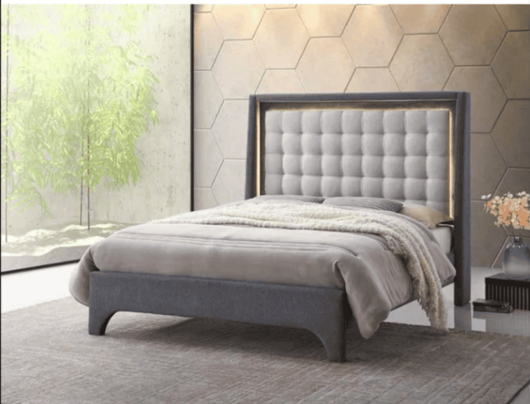 Lucinda 5ft Bedframe - Grey | Buy Online | Beds.ie