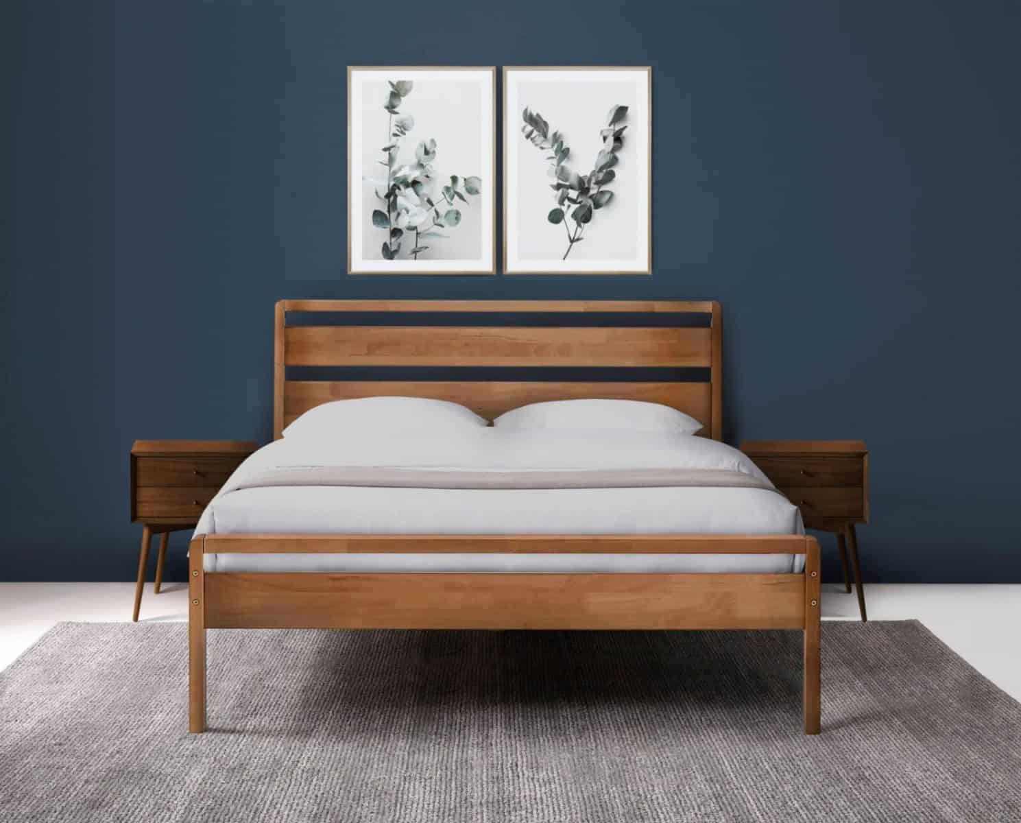 Skandi 5ft Mid-Century Bedframe - Oak - Image 2