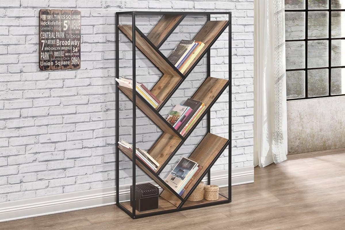 Urban Rustic Diagonal Bookcase | Buy Online | Beds.ie