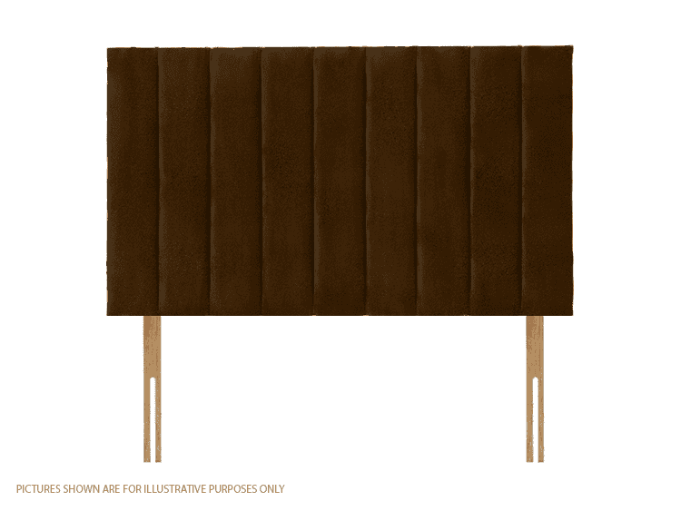 Apollo 2ft6 Dartford Headboard - Velvet Brown | Buy Online | Beds.ie