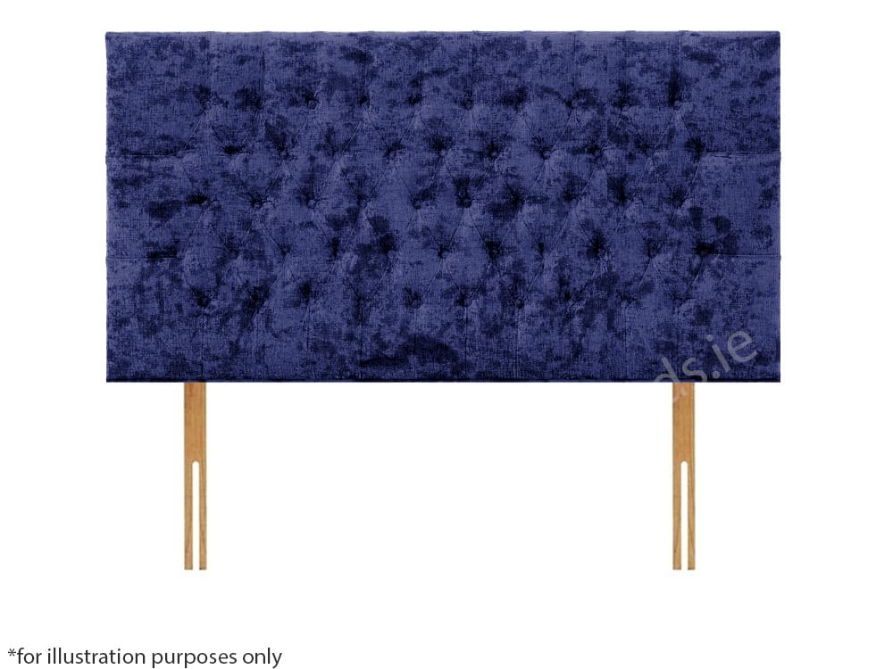 Apollo 2ft6 Lincoln Headboard - Glitz Navy | Buy Online | Beds.ie