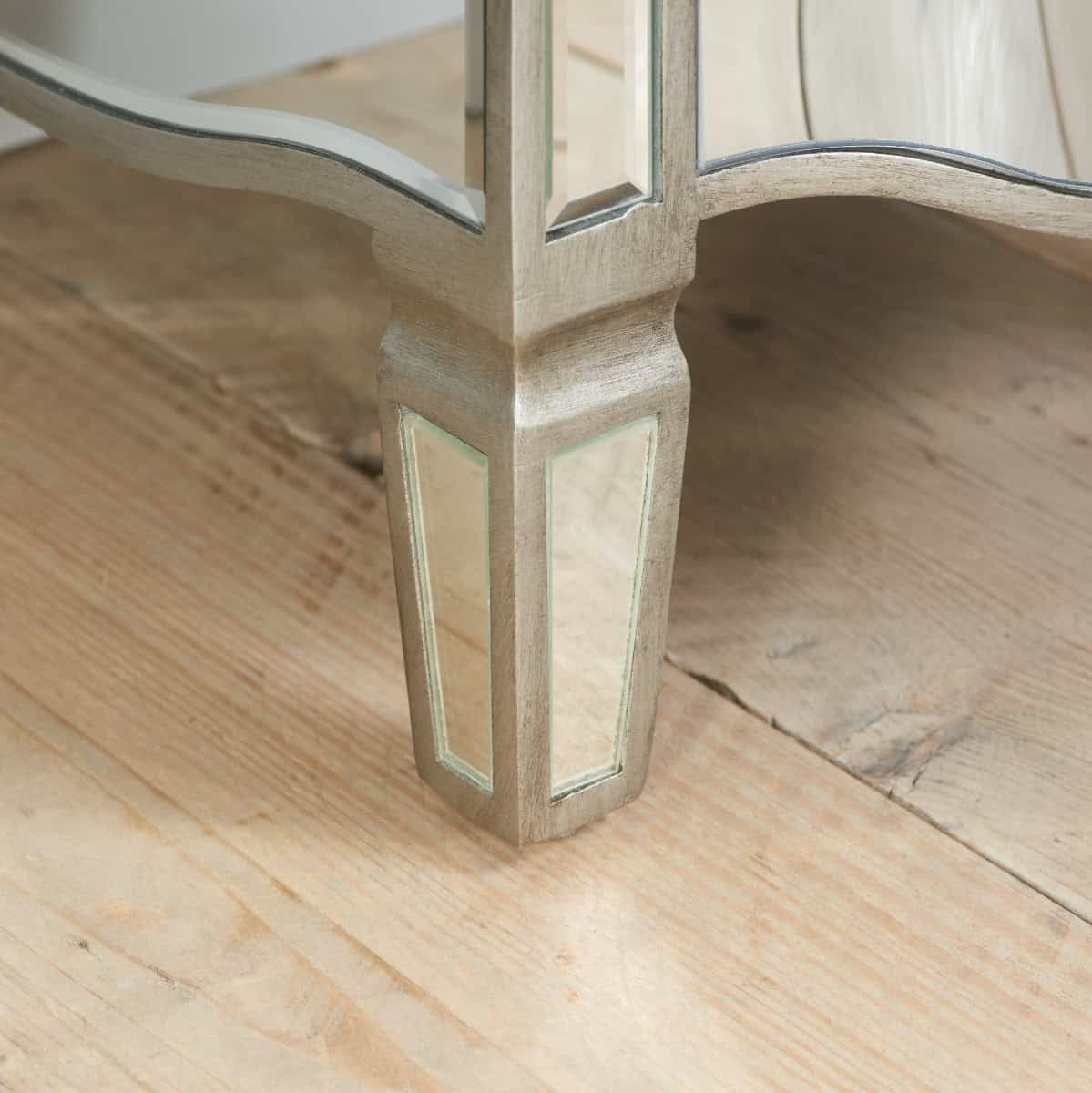Elysee Mirrored 2 Drawer Bedside - Image 2