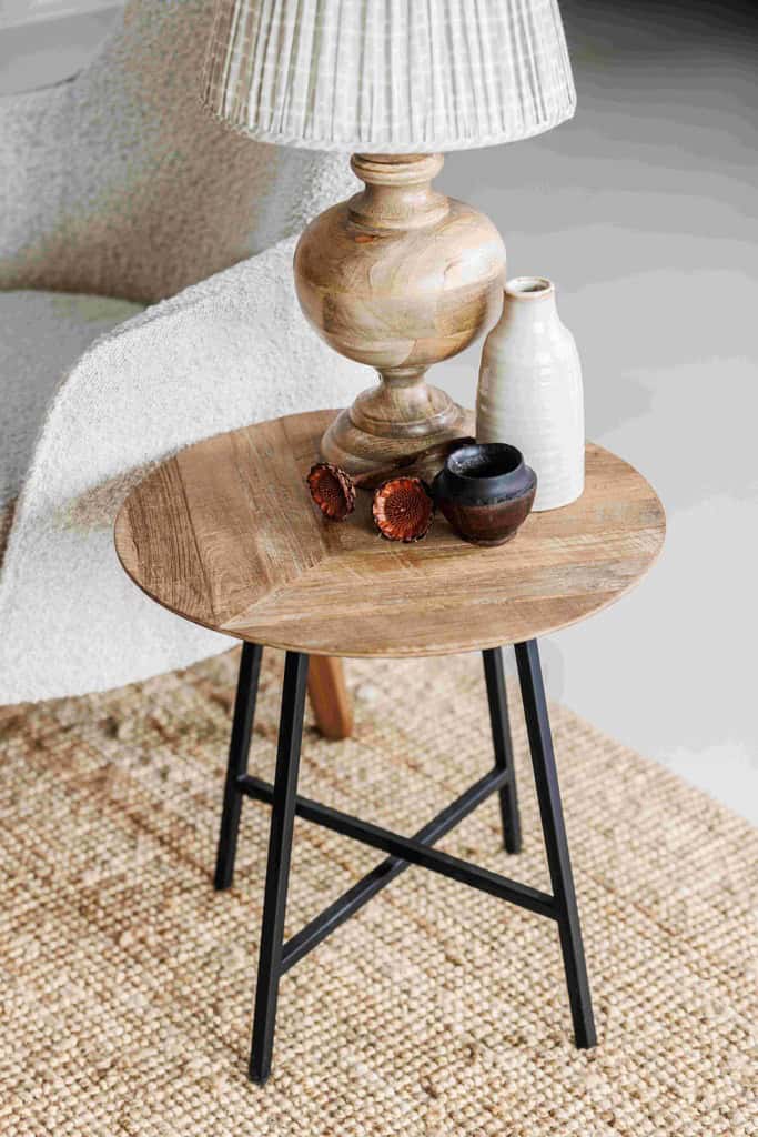 Baker Furniture Camden Lamp Table - Herringbone - Image 4