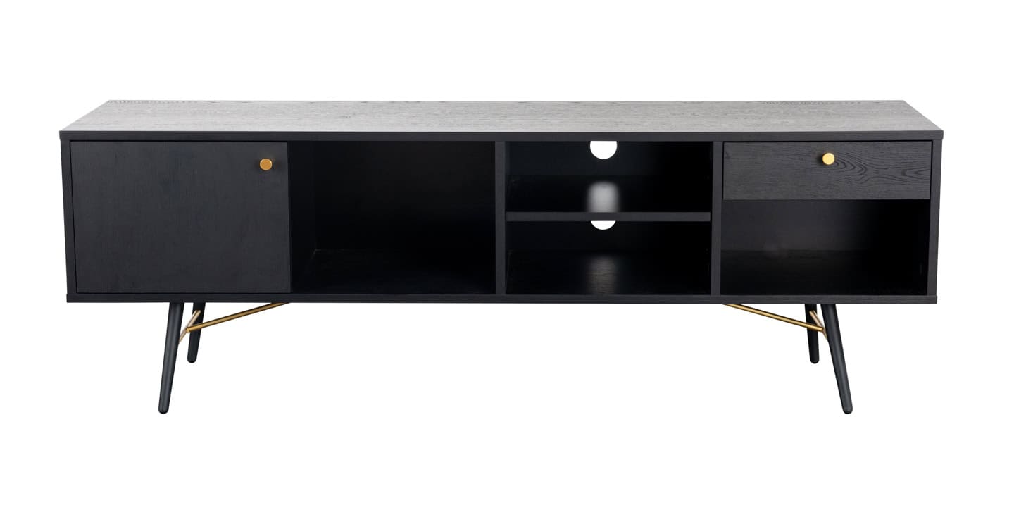 Barcelona Large TV Unit - Black & Copper | Buy Online | Beds.ie