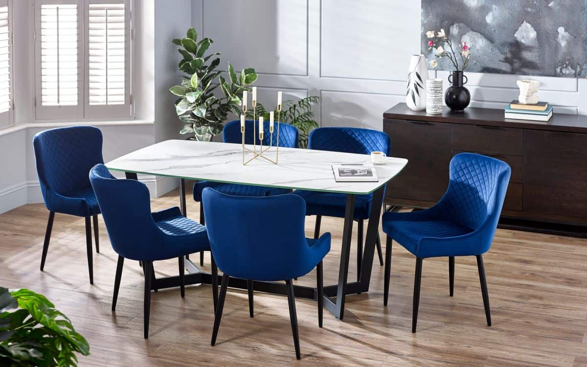 Elysium Dining Table - White Marble Effect | Buy Online | Beds.ie