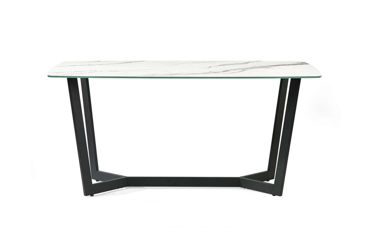 Elysium Dining Table - White Marble Effect - Image 3
