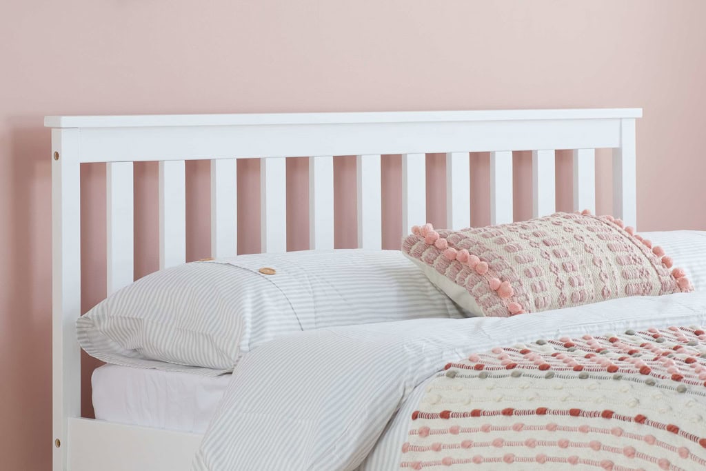 4ft Oxford Bedframe - White - Image 2