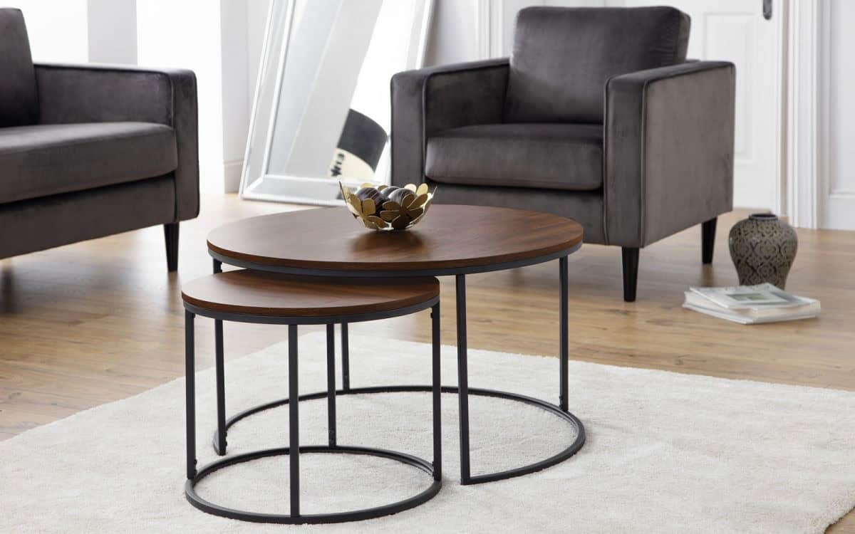 Mimosa Nesting Coffee Tables - Walnut | Buy Online | Beds.ie