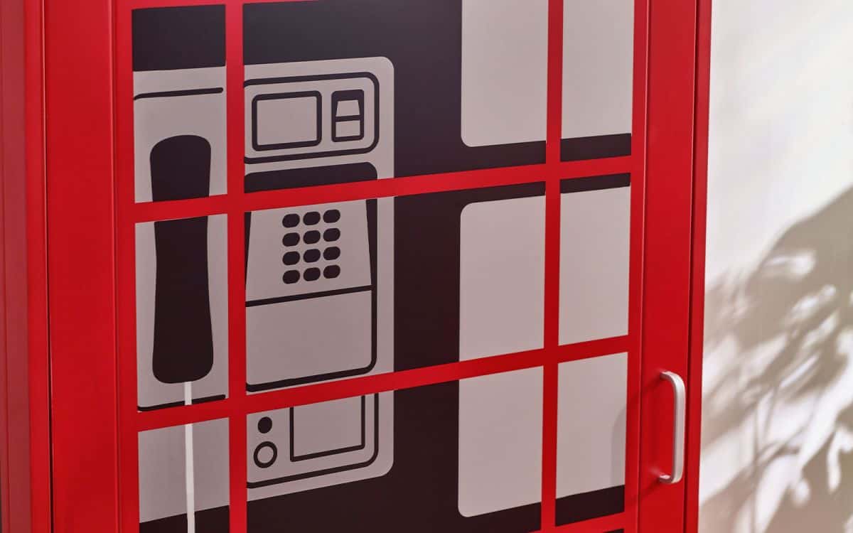 London Phone Box Wardrobe - Red - Image 5