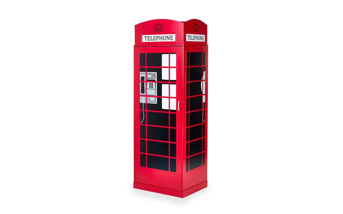 London Phone Box Wardrobe - Red - Image 6