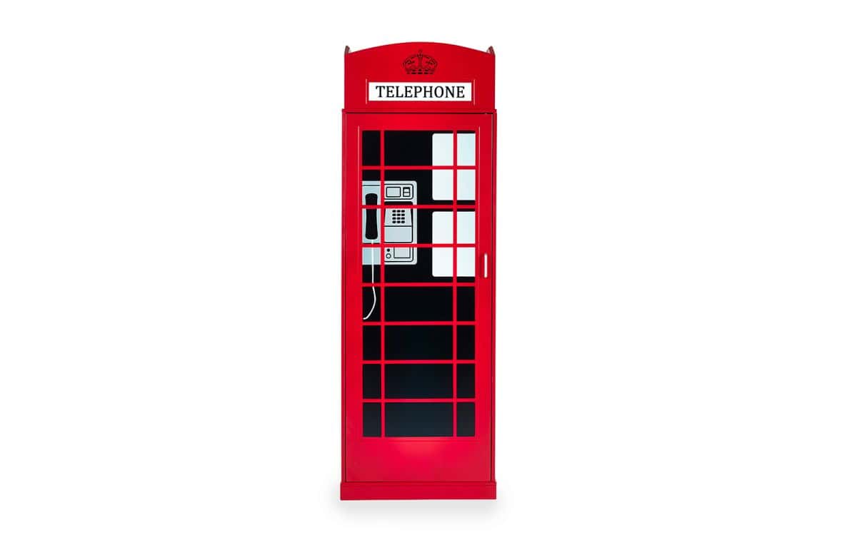 London Phone Box Wardrobe - Red - Image 7