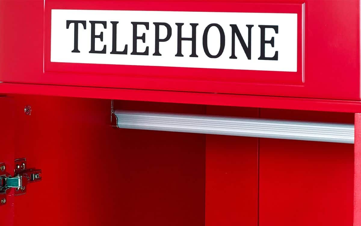 London Phone Box Wardrobe - Red - Image 12