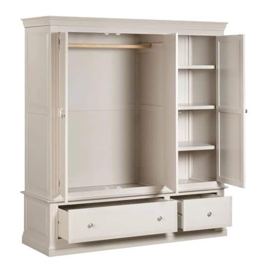 Monaco Triple Wardrobe - Off White - Image 2