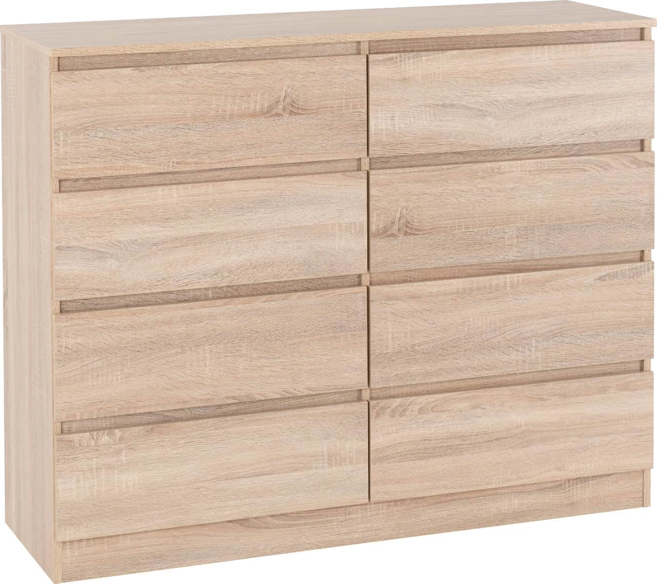Malvern 8 Drawer Chest - Sonoma Oak | Buy Online | Beds.ie