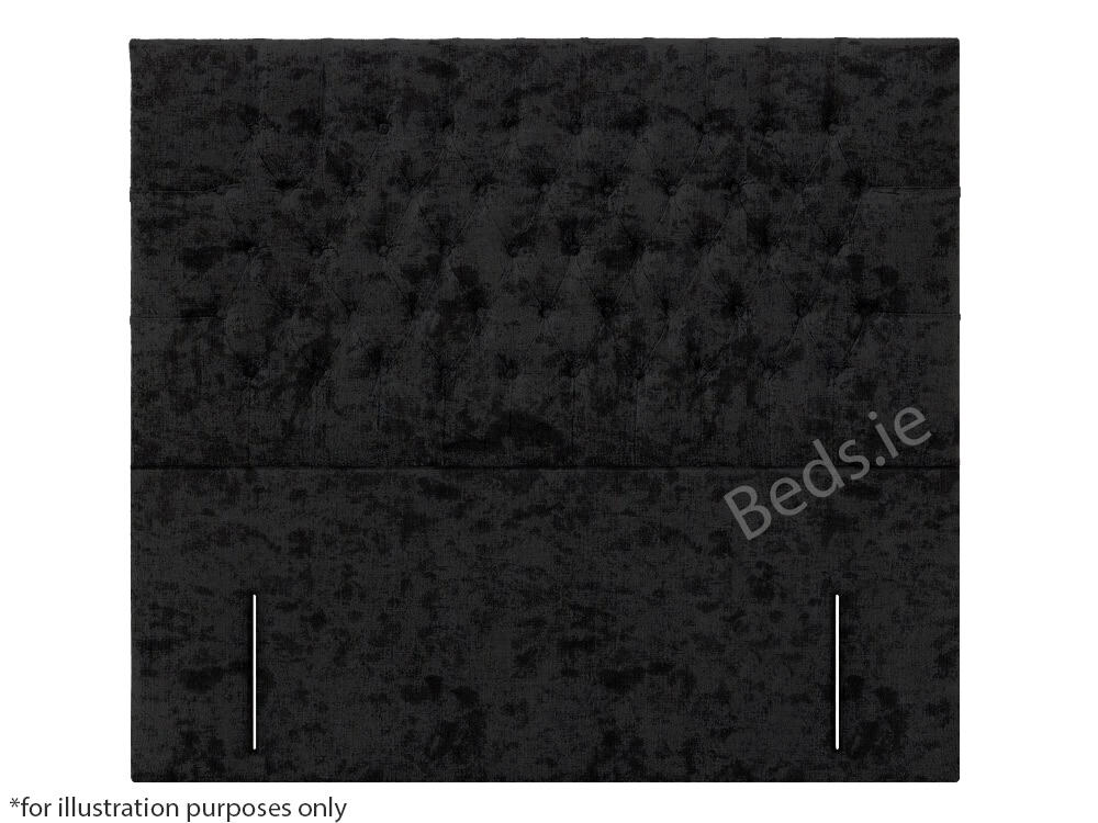 Apollo 6ft New York Headboard - Glitz Black | Buy Online | Beds.ie