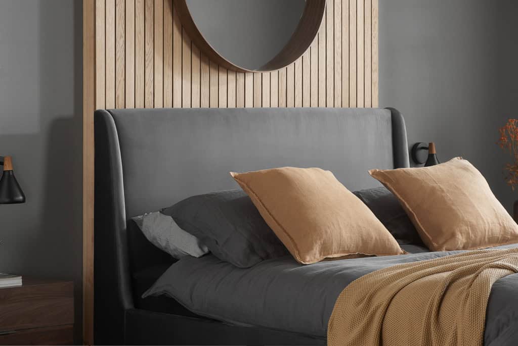 Lincoln 4ft6 Bedframe - Grey - Image 2