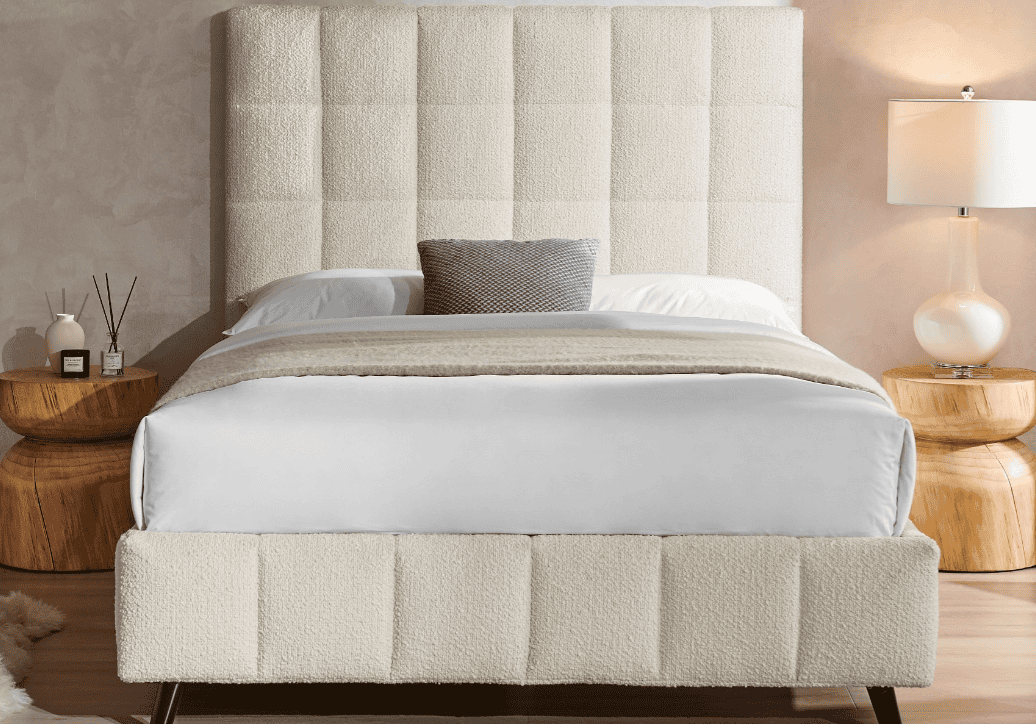 Limelight Starla Square 4ft6 Bedframe - Ivory - Image 2