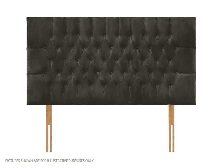 Apollo 5ft Lincoln Headboard - Velvet Dark Grey | Buy Online | Beds.ie