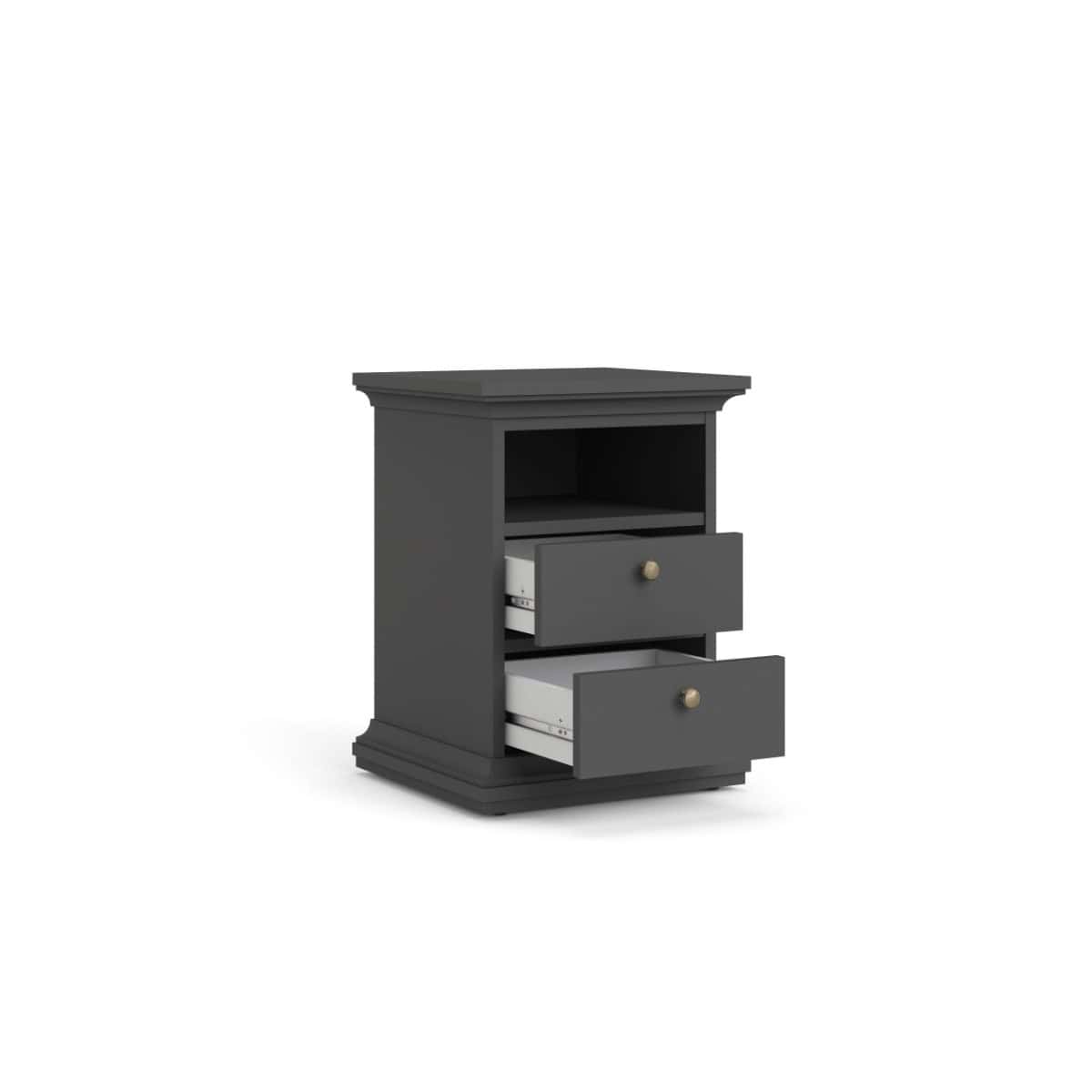 Paris Small Bedside - Grey - Image 2