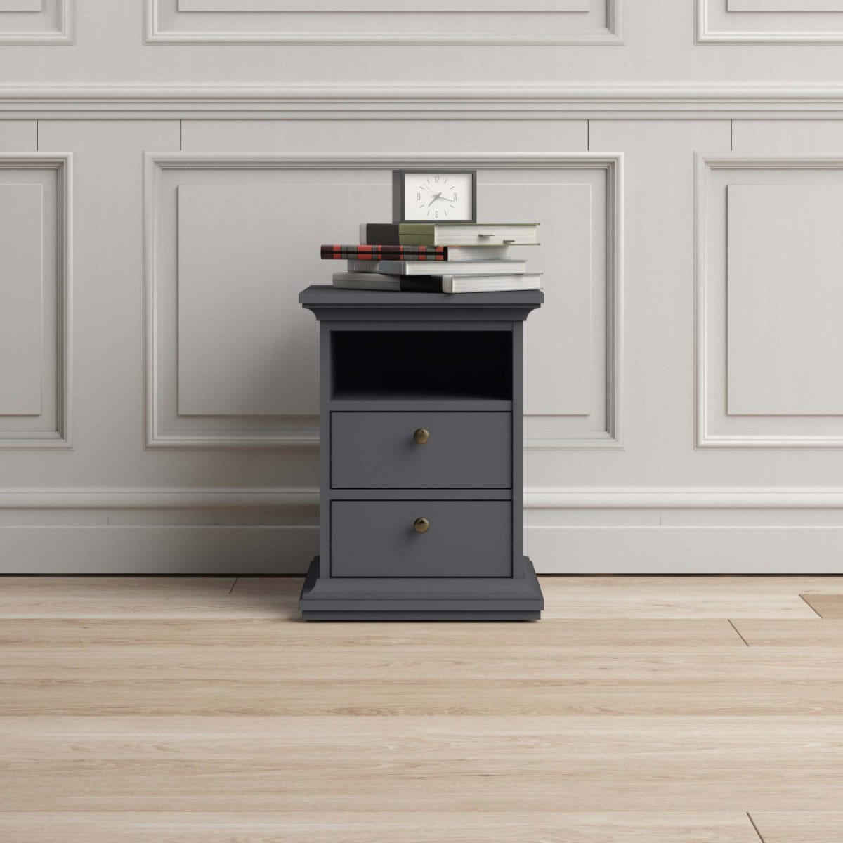 Paris Small Bedside - Grey - Image 3
