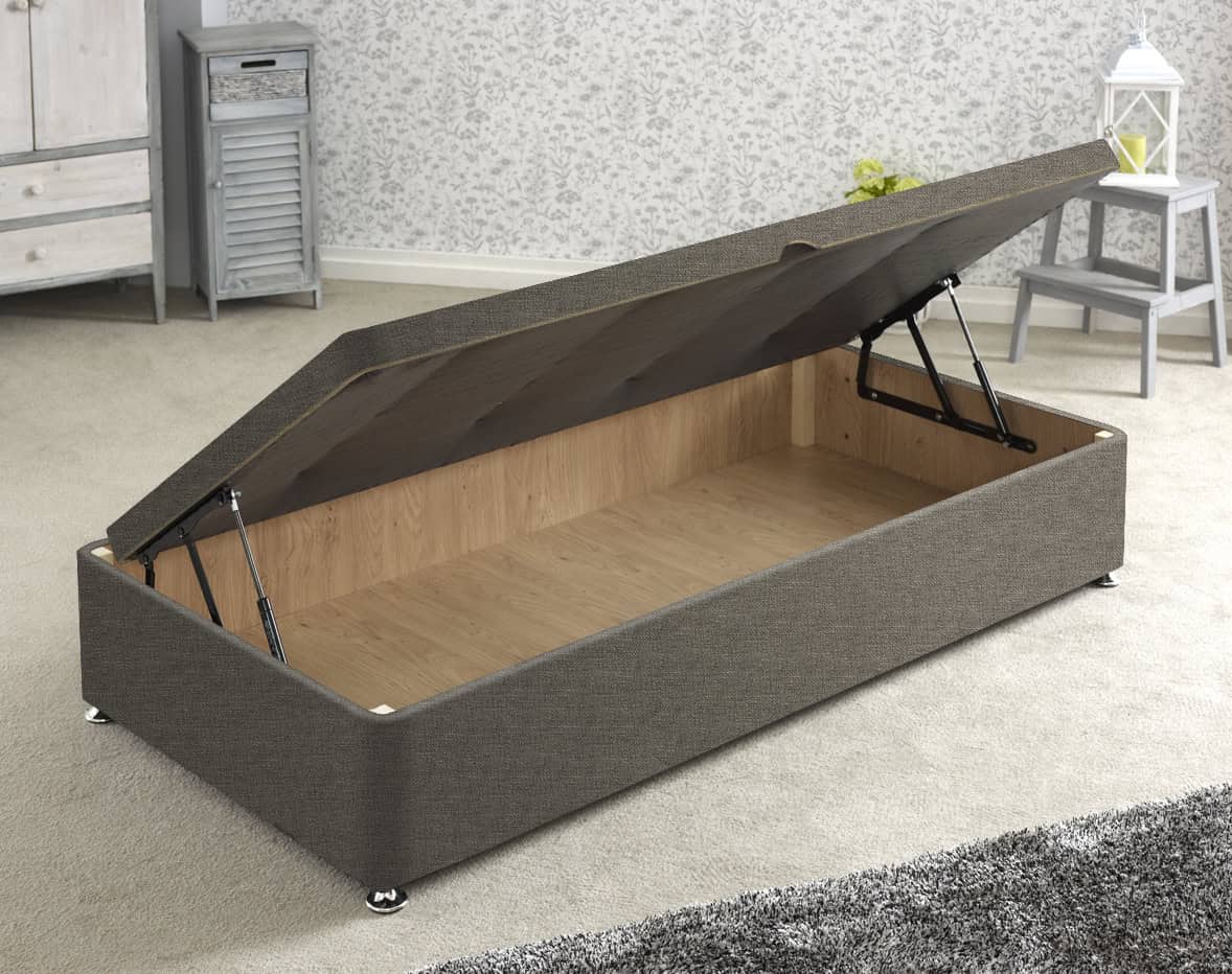 Apollo 3ft Azzure Grey Side Ottoman Base | Buy Online | Beds.ie