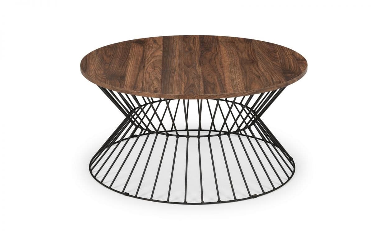Staten Round Coffee Table - Walnut - Image 2