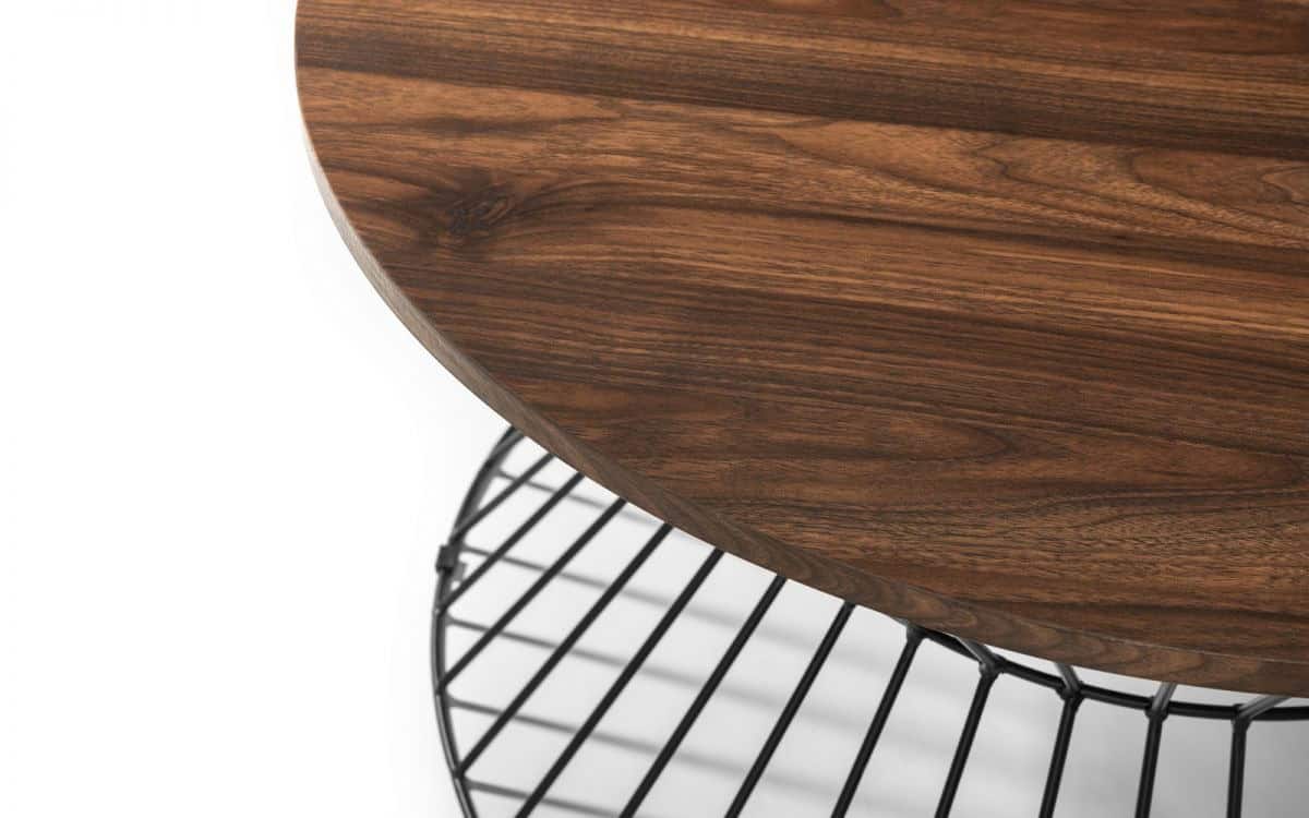 Staten Round Coffee Table - Walnut - Image 4