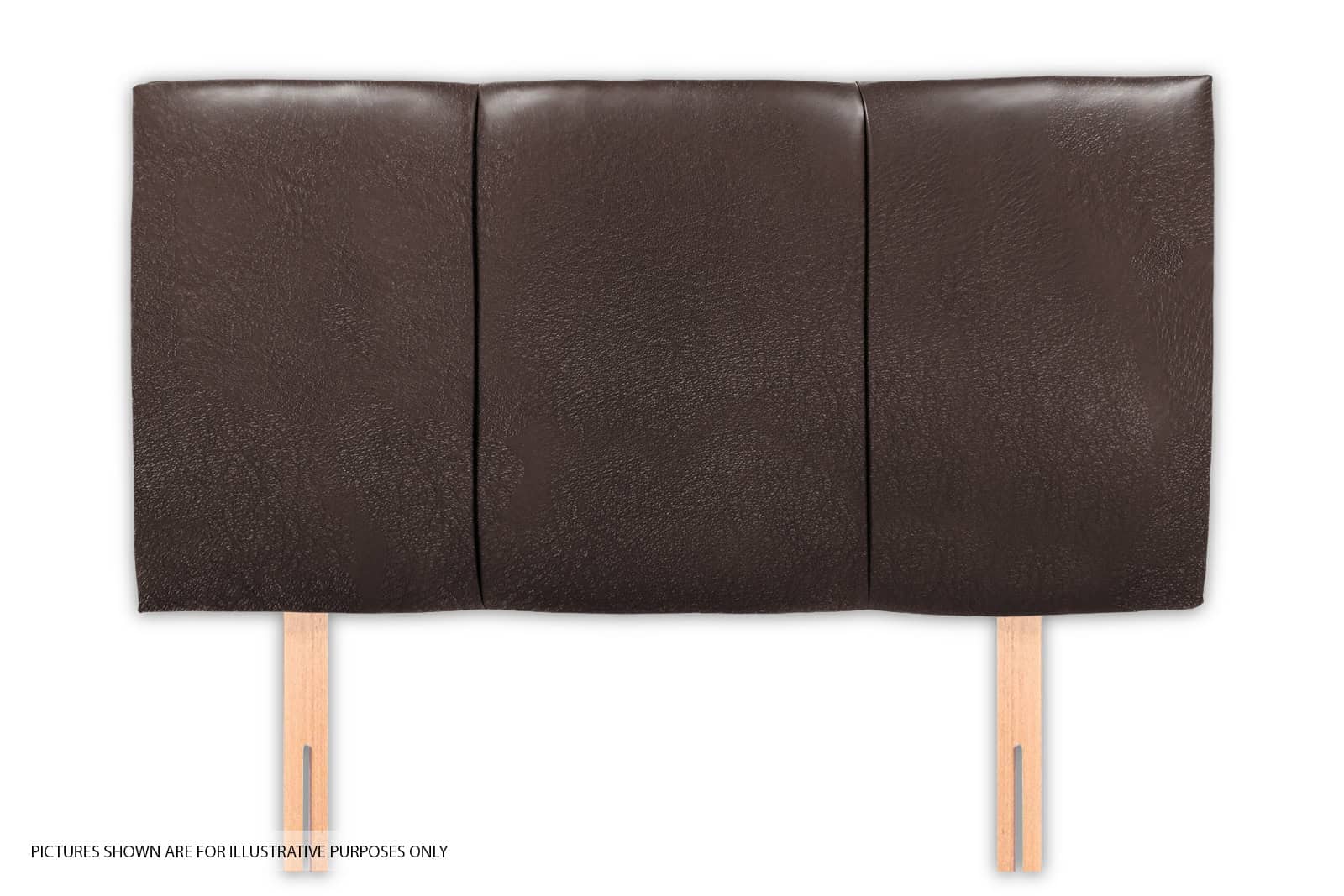 Granada 5ft Headboard - Brown Faux Leather | Buy Online | Beds.ie