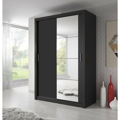 Denmark Small 1.2M Sliderobe - Black | Buy Online | Beds.ie