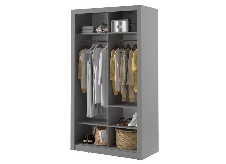 Denmark Small 1.2M Sliderobe - Black - Image 2