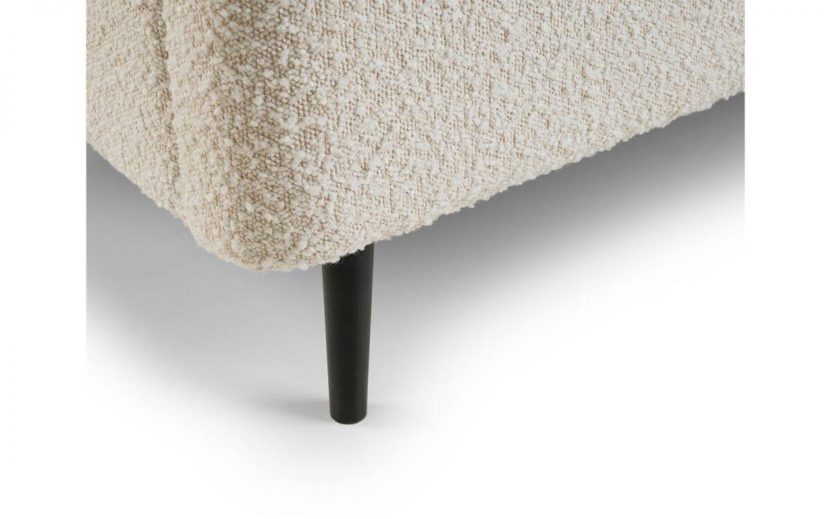 Ederson 4ft6 Boucle Bedframe - Ivory - Image 7